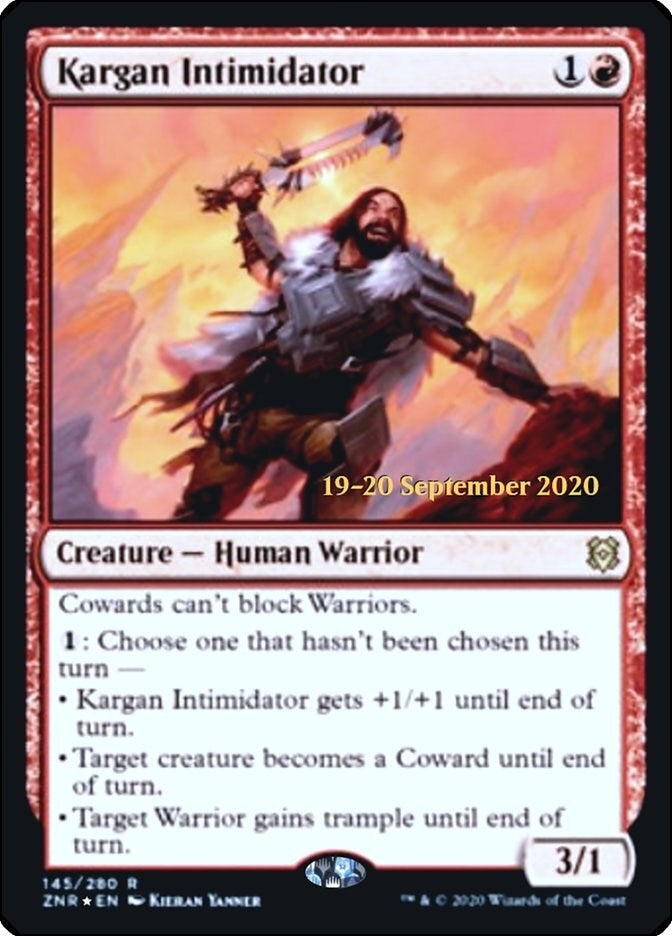 Image for Kargan Intimidator (145) [Prerelease Cards]