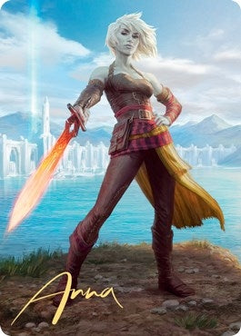 Image for Nahiri, Heir of the Ancients Art Card (3/81) (Gold-Stamped Signature) (3) [Art Series: Zendikar Rising]