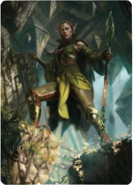 Image for Nissa of Shadowed Boughs Art Card (5/81) (5) [Art Series: Zendikar Rising]