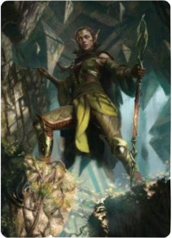 Image for Nissa of Shadowed Boughs Art Card (5/81) (5) [Art Series: Zendikar Rising]