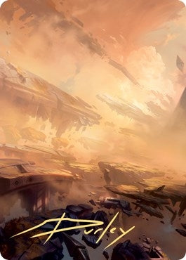 Image for Plains Art Card (7/81) (Gold-Stamped Signature) (7) [Art Series: Zendikar Rising]