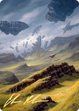 Image for Plains Art Card (9/81) (Gold-Stamped Signature) (9) [Art Series: Zendikar Rising]
