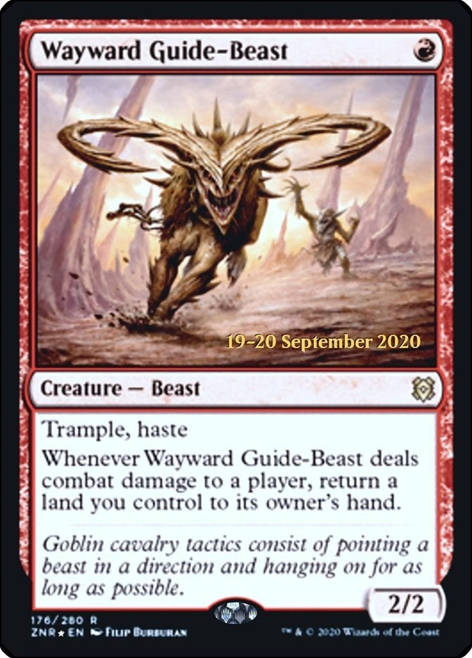 Image for Wayward Guide-Beast (176) [Prerelease Cards]
