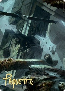Image for Swamp Art Card (15/81) (Gold-Stamped Signature) (15) [Art Series: Zendikar Rising]
