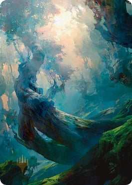 Image for Forest Art Card (21/81) (Gold-Stamped Signature) (21) [Art Series: Zendikar Rising]