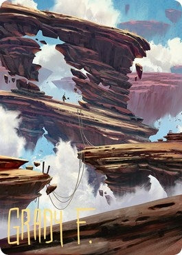 Image for Boulderloft Pathway Art Card (Gold-Stamped Signature) (22) [Art Series: Zendikar Rising]