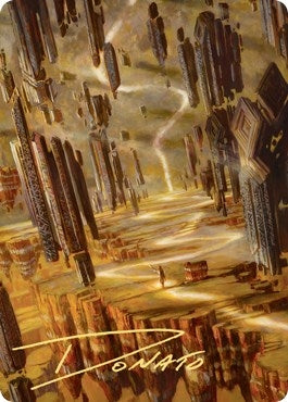 Image for Brightclimb Pathway Art Card (Gold-Stamped Signature) (23) [Art Series: Zendikar Rising]