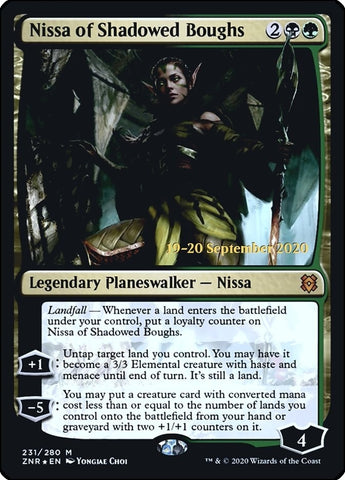 Image for Nissa of Shadowed Boughs (231) [Prerelease Cards]