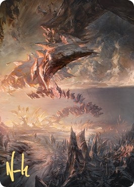 Image for Needleverge Pathway Art Card (Gold-Stamped Signature) (27) [Art Series: Zendikar Rising]