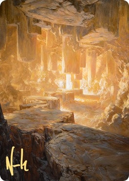 Image for Pillarverge Pathway Art Card (Gold-Stamped Signature) (28) [Art Series: Zendikar Rising]
