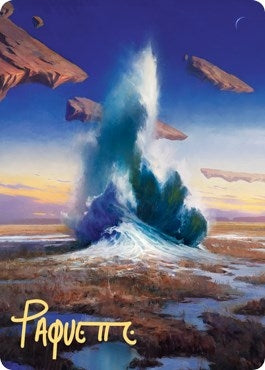 Image for Flooded Strand Art Card (Gold-Stamped Signature) (29) [Art Series: Zendikar Rising]