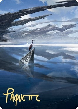 Image for Seachrome Coast Art Card (Gold-Stamped Signature) (31) [Art Series: Zendikar Rising]
