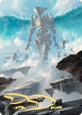 Image for Celestial Colonnade Art Card (Gold-Stamped Signature) (33) [Art Series: Zendikar Rising]