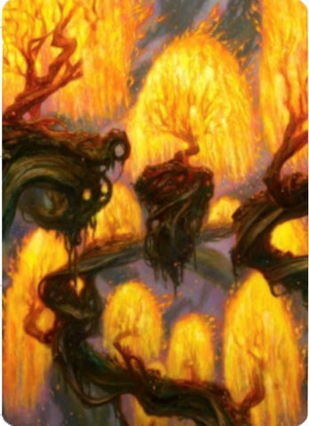 Image for Grove of the Burnwillows Art Card (34) [Art Series: Zendikar Rising]
