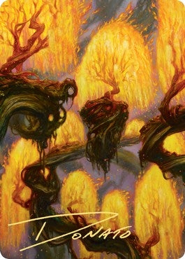 Image for Grove of the Burnwillows Art Card (Gold-Stamped Signature) (34) [Art Series: Zendikar Rising]