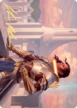 Image for Tazri, Beacon of Unity Art Card (Gold-Stamped Signature) (45) [Art Series: Zendikar Rising]