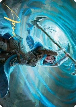 Image for Sea Gate Stormcaller Art Card (Gold-Stamped Signature) (50) [Art Series: Zendikar Rising]