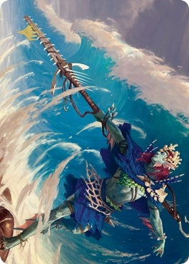 Image for Tazeem Roilmage Art Card (Gold-Stamped) (51) [Art Series: Zendikar Rising]