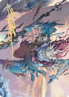 Image for Umara Wizard Art Card (Gold-Stamped Signature) (52) [Art Series: Zendikar Rising]