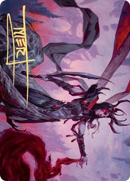 Image for Drana, the Last Bloodchief Art Card (Gold-Stamped Signature) (54) [Art Series: Zendikar Rising]