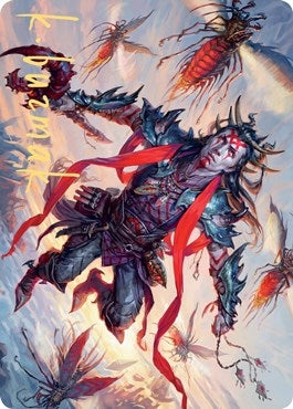 Image for Scion of the Swarm Art Card (Gold-Stamped Signature) (59) [Art Series: Zendikar Rising]