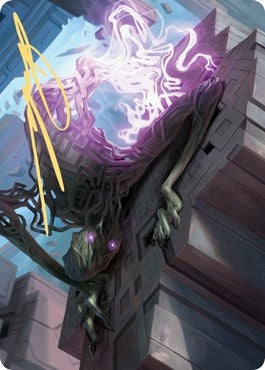 Image for Skyclave Shade Art Card (Gold-Stamped Signature) (61) [Art Series: Zendikar Rising]