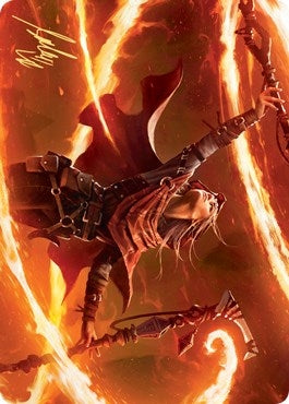 Image for Magmatic Channeler Art Card (Gold-Stamped Signature) (65) [Art Series: Zendikar Rising]