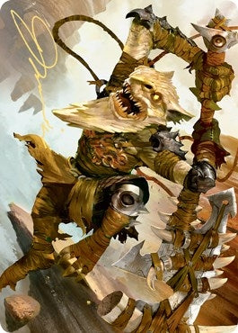 Image for Teeterpeak Ambusher Art Card (Gold-Stamped Signature) (67) [Art Series: Zendikar Rising]