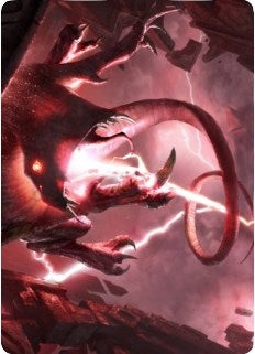 Image for Thundering Rebuke Art Card (68) [Art Series: Zendikar Rising]