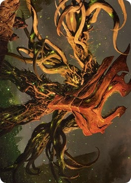 Image for Ashaya, Soul of the Wild Art Card (Gold-Stamped Signature) (69) [Art Series: Zendikar Rising]