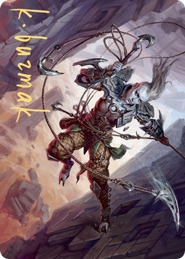 Image for Akiri, Fearless Voyager Art Card (Gold-Stamped Signature) (74) [Art Series: Zendikar Rising]