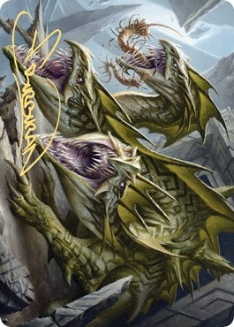 Image for Grakmaw, Skyclave Ravager Art Card (Gold-Stamped Signature) (76) [Art Series: Zendikar Rising]