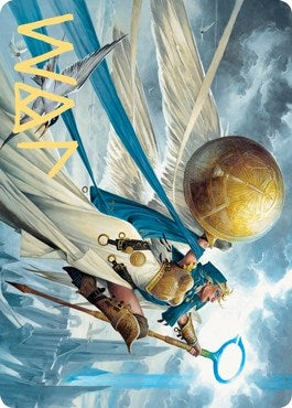 Image for Linvala, Shield of Sea Gate Art Card (Gold-Stamped Signature) (77) [Art Series: Zendikar Rising]