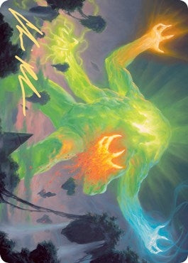 Image for Omnath, Locus of Creation Art Card (Gold-Stamped Signature) (78) [Art Series: Zendikar Rising]