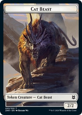 Image for Cat Beast // Construct Double-sided Token [Zendikar Rising]