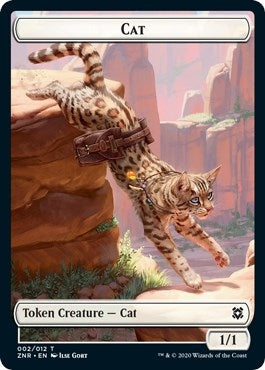 Image for Cat // Construct Double-sided Token [Zendikar Rising]