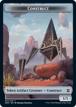 Image for Construct // Kor Warrior Double-sided Token [Zendikar Rising]