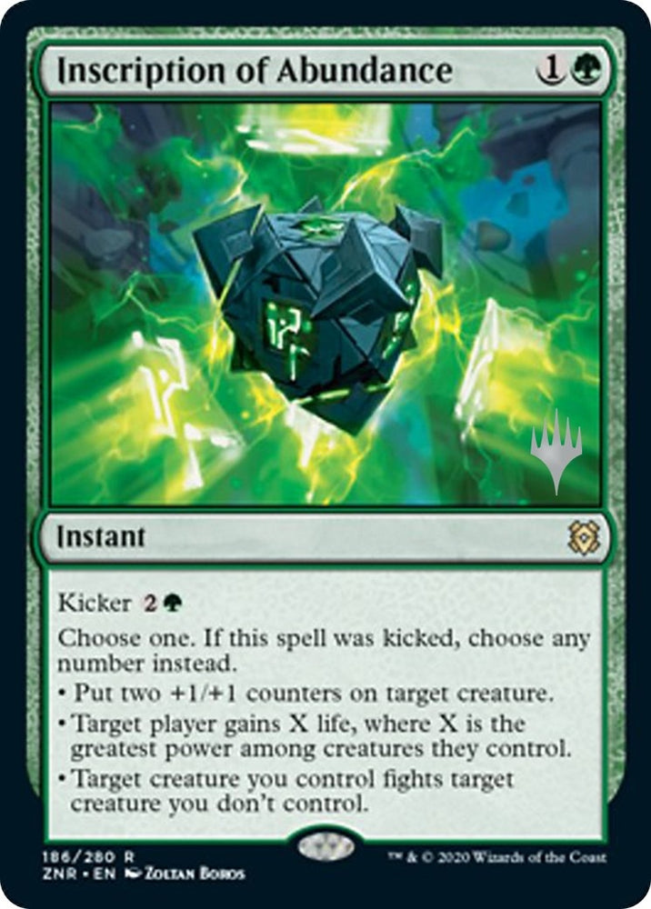 Image for Inscription of Abundance (186) [Promo Pack: Zendikar Rising]