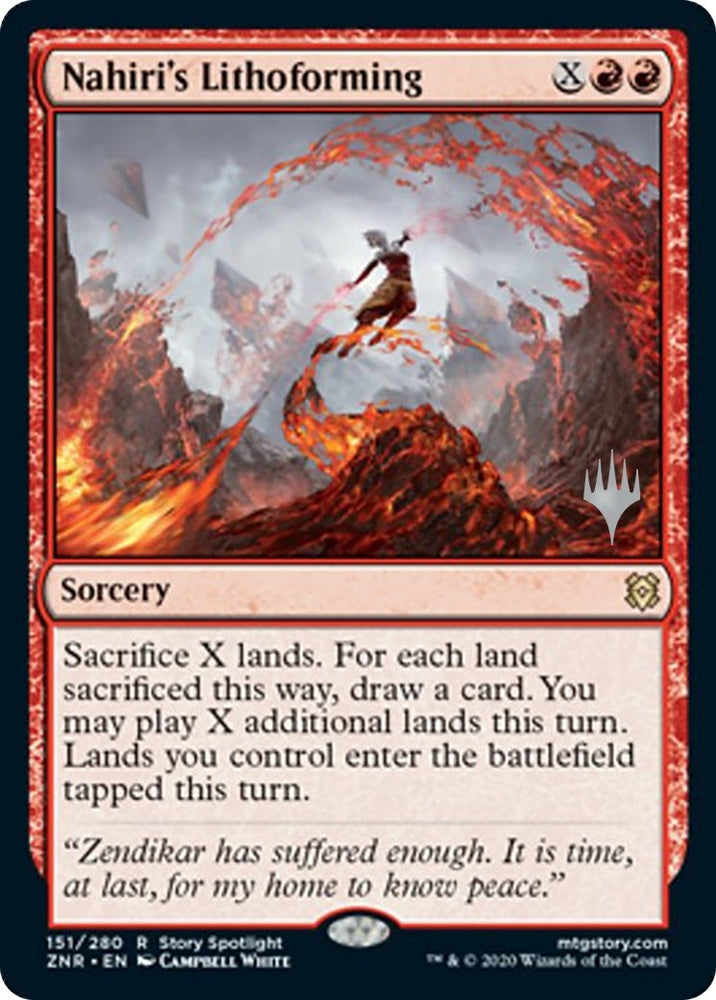 Image for Nahiri's Lithoforming (151) [Promo Pack: Zendikar Rising]