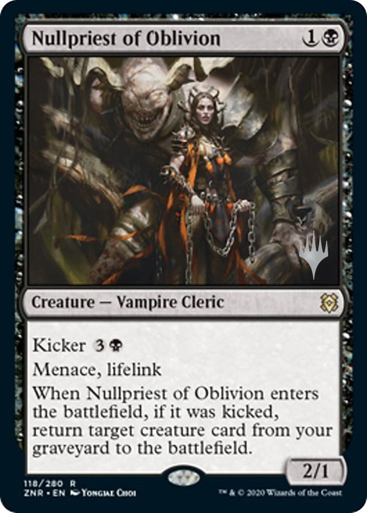 Image for Nullpriest of Oblivion (118) [Promo Pack: Zendikar Rising]