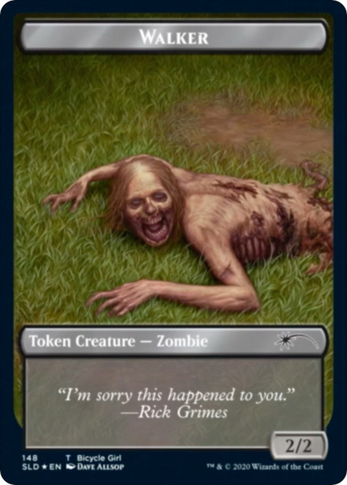Image for Walker (Bicycle Girl // Well Walker) Double-sided Token (148) [Secret Lair Drop Series]