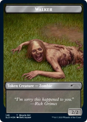 Image for Walker (Bicycle Girl // Well Walker) Double-sided Token (148) [Secret Lair Drop Series]