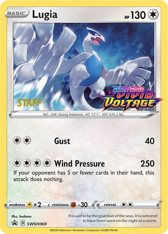 Image for Lugia - SWSH069 (Prerelease) [Staff] (SWSH069) [SWSH: Sword & Shield Promo Cards]