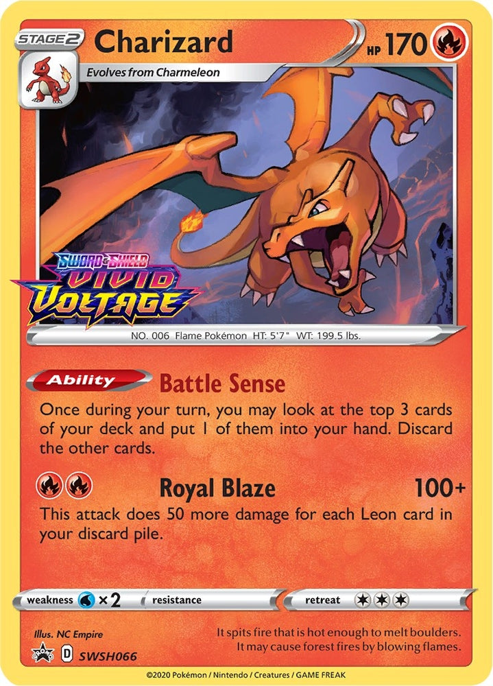 Image for Charizard - SWSH066 (Prerelease) (SWSH066) [SWSH: Sword & Shield Promo Cards]