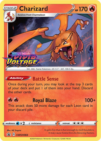 Image for Charizard - SWSH066 (Prerelease) (SWSH066) [SWSH: Sword & Shield Promo Cards]
