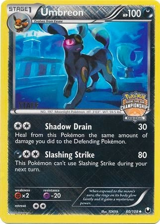 Image for Umbreon - 60/108 (Regional Championships) [Staff] (060/108) - Pokemon