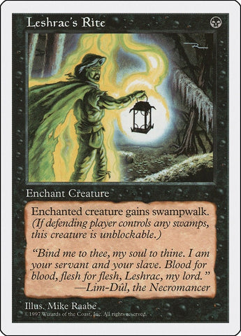 Image for Leshrac's Rite [Fifth Edition]