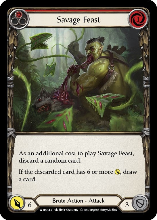 Image for Savage Feast (Red) (WTR014) (Welcome to Rathe) - Flesh and Blood TCG