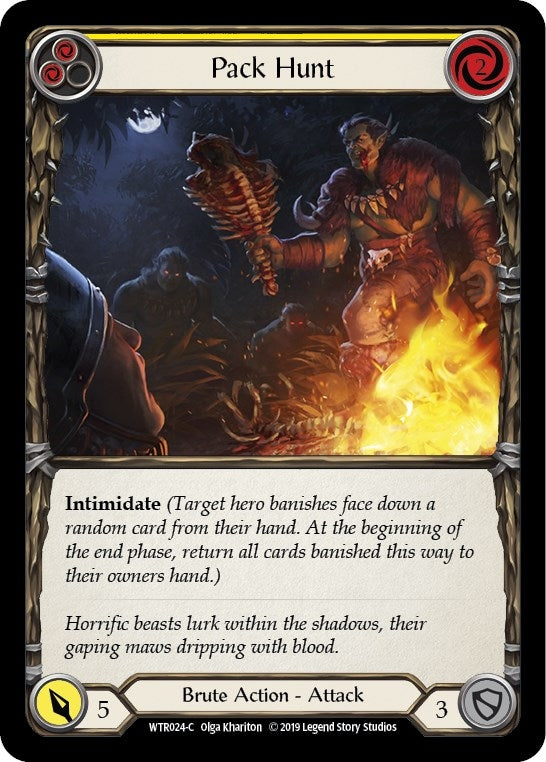 Image for Pack Hunt (Yellow) (WTR024) (Welcome to Rathe) - Flesh and Blood TCG