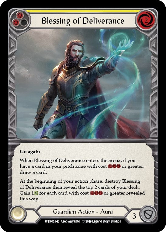 Image for Blessing of Deliverance (Yellow) (WTR055) (Welcome to Rathe) - Flesh and Blood TCG
